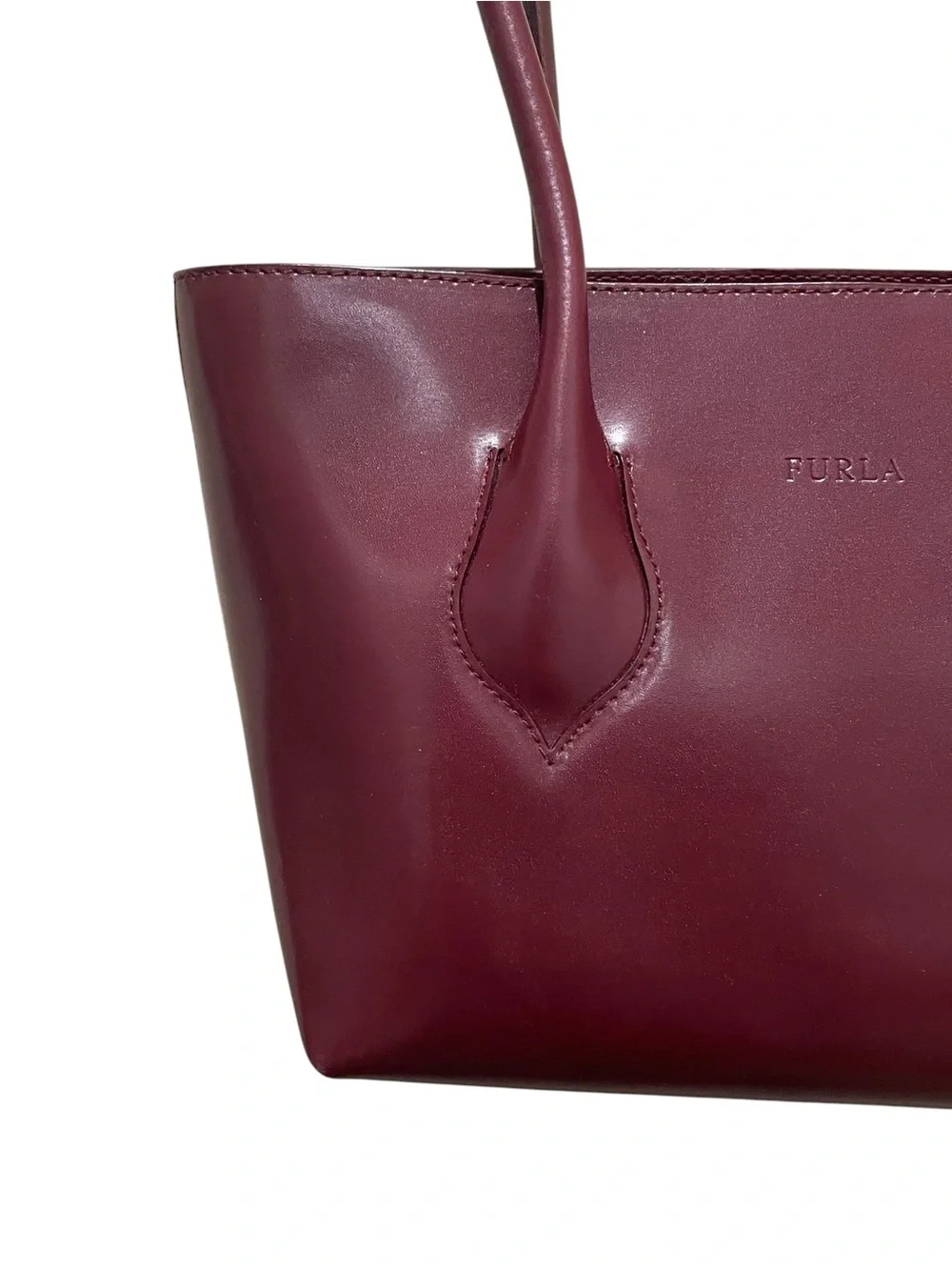 Furla Burgundy Mini Tote Bag